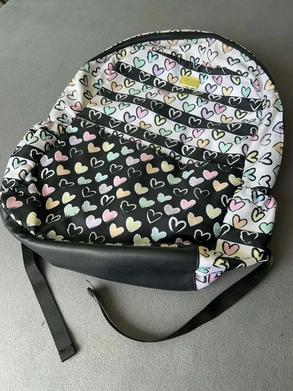Luv Betsey by Betsey Johnson Pastel Hearts Pattern Backpack